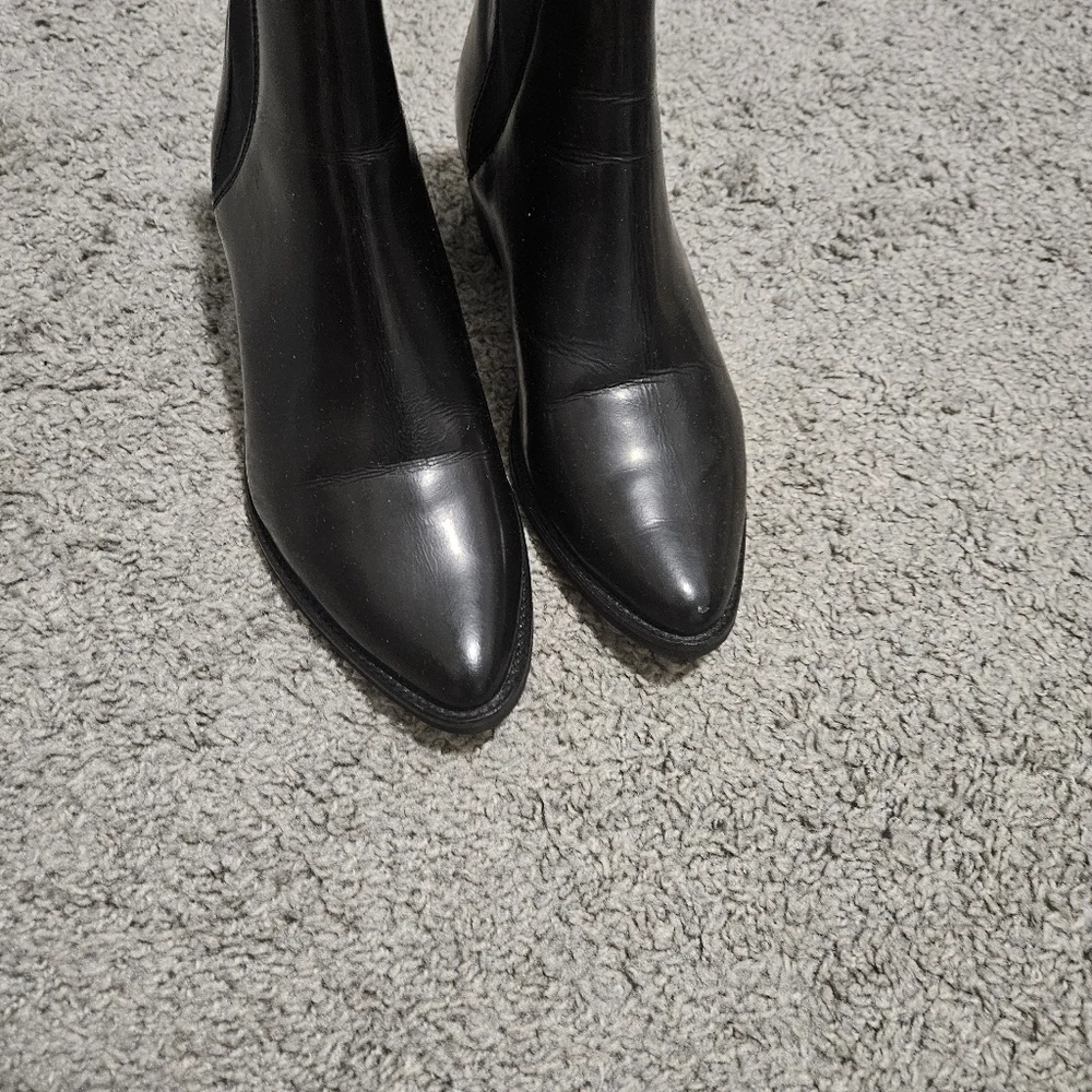 Steve Madden Anyml Black Ankle Boots Size 8 Pointy Toes